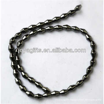 Natural high quality 5*8MM hematite loose beads for jewelry making